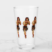 Hawaii Hula - Pint Glass Glas (Voorkant)