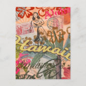 Hawaii Hula Travel Flower  Briefkaart (Voorkant)