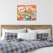 Hawaii Hula Travel Flower  Canvas Afdruk (Insitu (Slaapkamer))