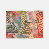 Hawaii Hula Travel Flower  Fleece Deken (Voorkant (Horizontaal))