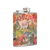 Hawaii Hula Travel Flower  Heupfles (Rechts)