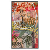 Hawaii Hula Travel Flower Klein Cadeauzakje (Achterkant)