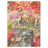 Hawaii Hula Travel Flower  Klembord (Achterkant)