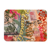 Hawaii Hula Travel Flower  Magneet (Horizontaal)