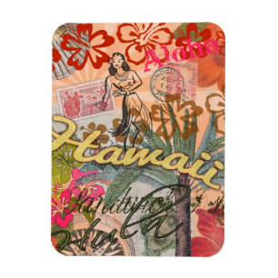 Hawaii Hula Travel Flower  Magneet