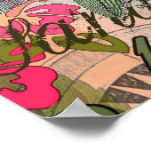 Hawaii Hula Travel Flower  Poster (Hoek)