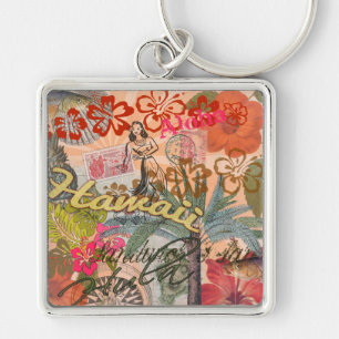 Hawaii Hula Travel Flower Sleutelhanger