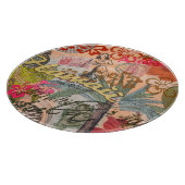 Hawaii Hula Travel Flower  Snijplank (Hoek)