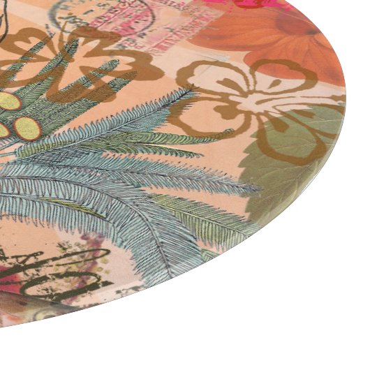 Hawaii Hula Travel Flower Snijplank (Hoek)