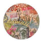 Hawaii Hula Travel Flower Snijplank (Voorkant)