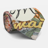 Hawaii Hula Travel Flower Stropdas (Opgerold)