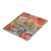 Hawaii Hula Travel Flower  Tegeltje (Zijkant)