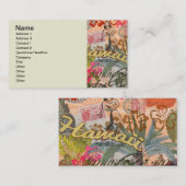 Hawaii Hula Travel Flower  Visitekaartje (Voorkant / Achterkant)