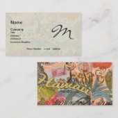 Hawaii Hula Travel Flower  Visitekaartje (Voorkant / Achterkant)