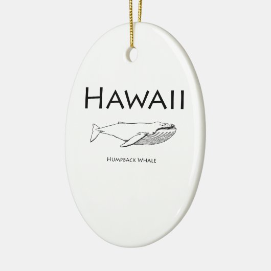Hawaii Humpback Whale Keramisch Ornament (Links)