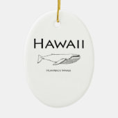 Hawaii Humpback Whale Keramisch Ornament (Voorkant)