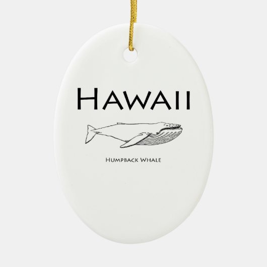 Hawaii Humpback Whale Keramisch Ornament (Voorkant)