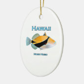 Hawaii Humu Humu Fish Keramisch Ornament (Links)