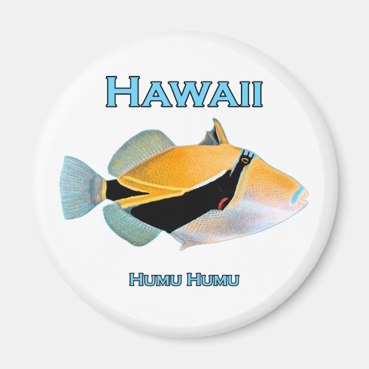 Hawaii Humu Humu Fish Magneet (Voorkant)