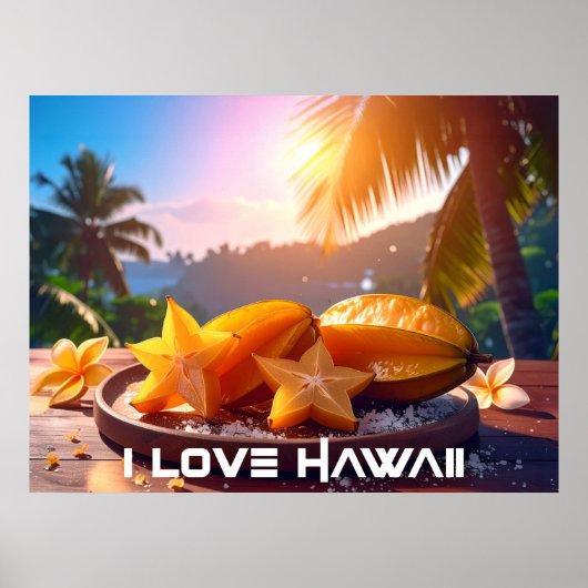HAWAII - I LOVE HAWAII POSTER (Voorkant)