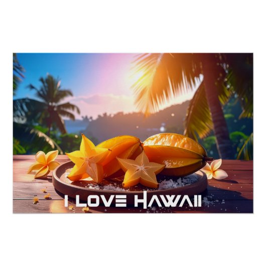 HAWAII - IK HOU VAN HAWAI PERFECT POSTER (Voorkant)