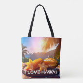 HAWAII - IK HOU VAN HAWAI TOTE BAG (Achterkant)