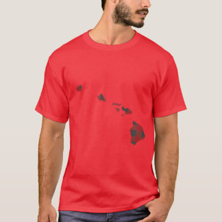 Hawaii in het rood t-shirt