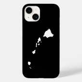 Hawaii in wit en zwart Case-Mate iPhone case (Achterkant)