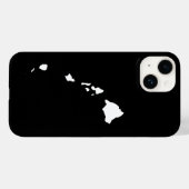 Hawaii in wit en zwart Case-Mate iPhone case (Achterkant (horizontaal))