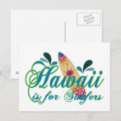 Hawaii is voor Surfers Briefkaart (Voorkant / Achterkant)