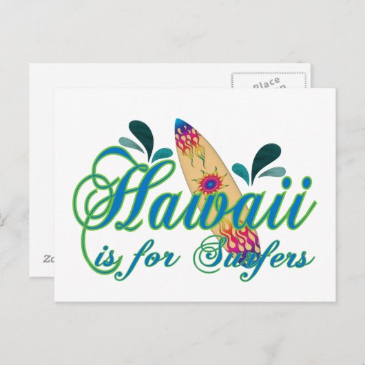 Hawaii is voor Surfers Briefkaart (Voorkant / Achterkant)