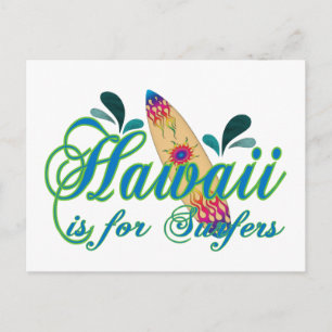 Hawaii is voor Surfers Briefkaart