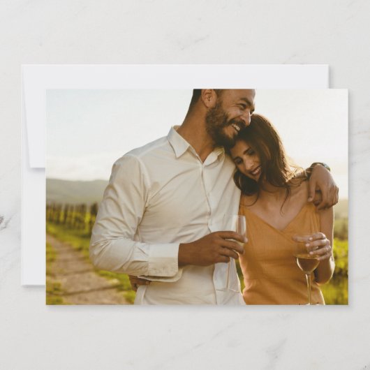 Hawaii Island Beach bruiloft foto Save The Date (Achterkant)