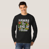 Hawaii island of sun beach waves and palm trees t-shirt (Voorkant volledig)