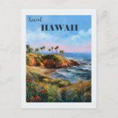  Hawaii Island Retro Travel Briefkaart (Voorkant)