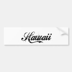 Hawaii Island Stone Washed  Bumpersticker
