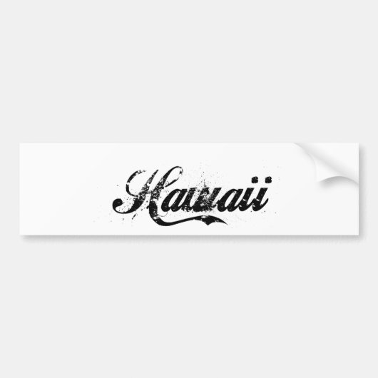 Hawaii Island Stone Washed  Bumpersticker (Voorkant)