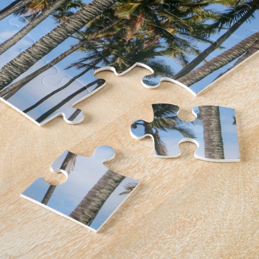 Hawaii Island Travel Exotic Beach Palm Trees Legpuzzel (Zijkant)
