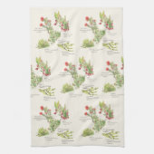 Hawai'i Island Volcano Native Planten Keukenhanddo Theedoek (Verticaal)