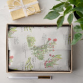 Hawai'i Island Volcano Native Planten Tissue Paper Tissuepapier (Geschenk)