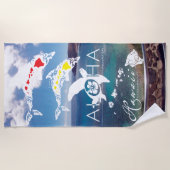 Hawaii Islands Aloha Strandlaken (Voorkant)