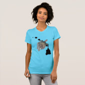 Hawaii Islands Oahu Turtle T-shirt (Voorkant volledig)