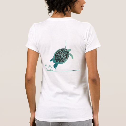 Hawaii Islands Turtle Hanauma Bay T-shirt (Achterkant)