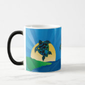 Hawaii Islands Turtle Magische Mok (Links)