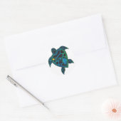 Hawaii Islands Turtle Ronde Sticker (Envelop)