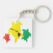 Hawaii Islands Turtle Sleutelhanger (Achterkant)