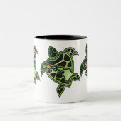 Hawaii Islands Turtle Tweekleurige Koffiemok (Center)