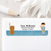 Hawaii-jarig jongetje etiket (Insitu)