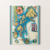 Hawaii Kaart 11x14 Puzzel Legpuzzel (Verticaal)