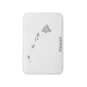 Hawaii-kaart Badmat (Voorkant Verticaal)